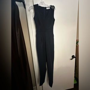 Closet London navy v neck jumpsuit